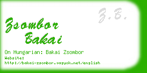 zsombor bakai business card